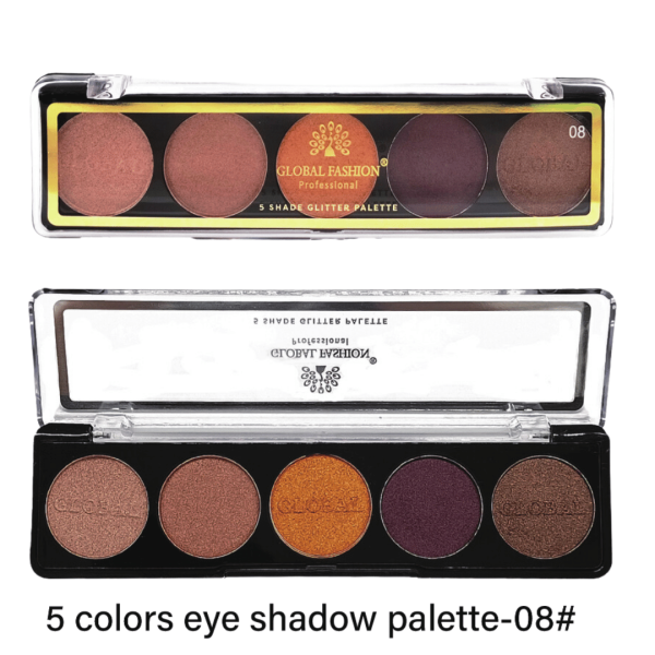 Global Fashion eyeshadow palette preview matte shimmer finish باليت ظلال عيون
