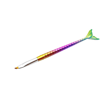 Gel brush, angled, fish, number 4