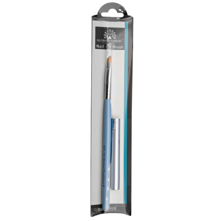 Angled, synthetic gel brush #6, Global Fashion GF-16-6