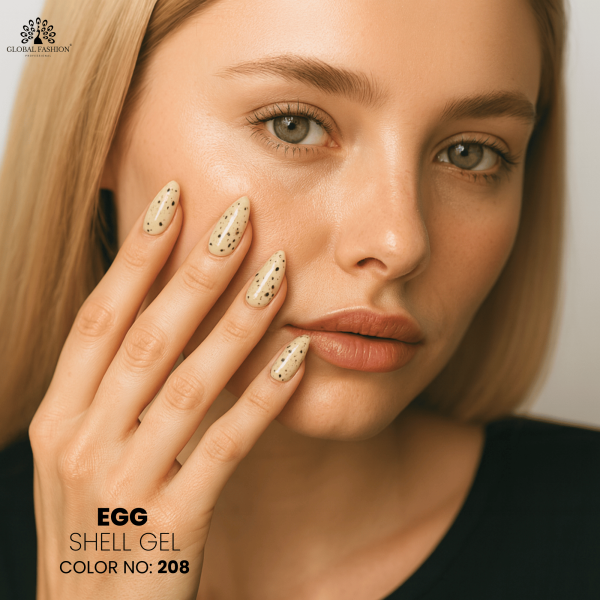 Egg Shell Gel Polish – 15 ml Shade 208 – Speckled Finish

