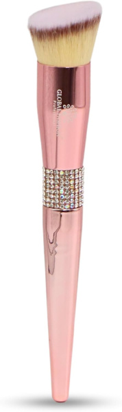 GLOBAL FASHION Rose Gold Professional Makeup Brush with Ultra Soft Vegan Bristles for Foundation, Concealer, Powder and Blush | فرشاة مكياج روز جولد احترافية