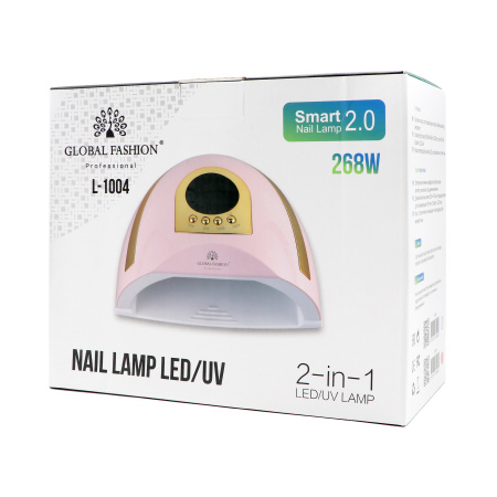 Global Fashion UV LED Nail Lamp L-1004 – 268W Professional Gel Nail Dryer for Manicure & Pedicure
