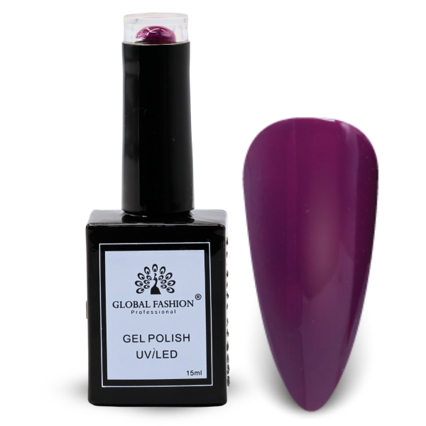 Coral Crush Nail Polish 15ml UV LED | 15-Grape Purple 1p Coral Gel Nail Polish Bottle 15ml - UV LED Soak Off Nail Color UAE GCC | طلاء أظافر جل