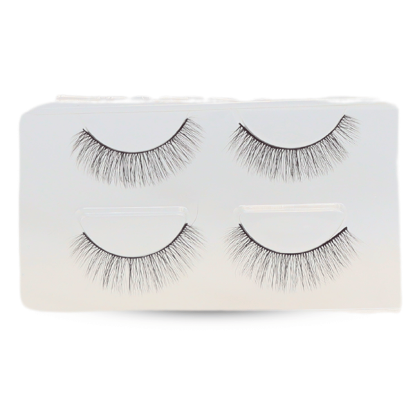 3D wispy false eyelashes reusable natural look 4pcs رموش صناعية 3D