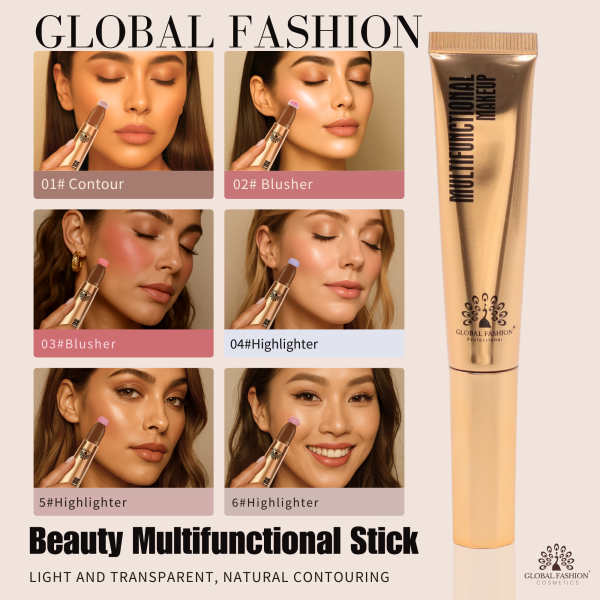 Global Fashion makeup stick preview contour blush highlight finish ستيك مكياج