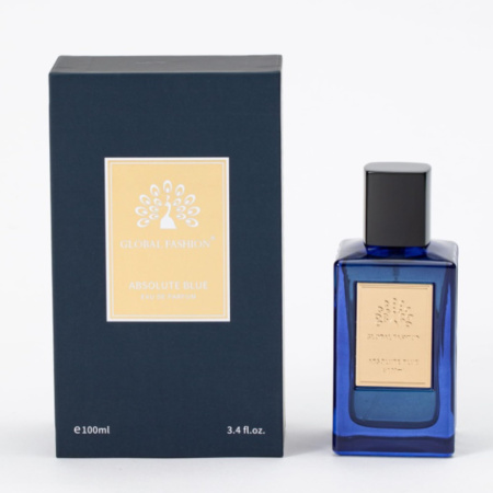 Absolute Blue Eau de Parfum Men 50ml Men's Perfume Close Up - Luxury Aquatic Eau de Parfum Spray | عطر رجالي صورة مقربة