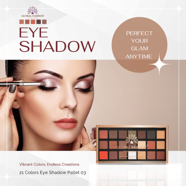 Global Fashion eyeshadow palette preview matte shimmer finish باليت ظلال عيون

