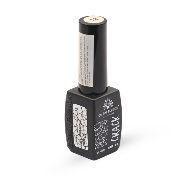 Gel polish "CRACK" – crackle/craquelure effect, 8 ml, No. 12 | طلاء جل "CRACK" بتأثير التشقق (كراكيلور) 8 مل رقم 12
