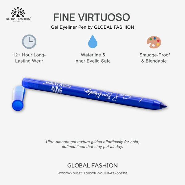 Waterproof gel eyeliner matte precision twist up smudge proof ايلاينر جل مقاوم للماء