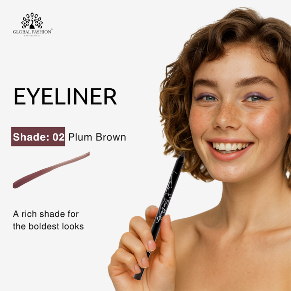 Waterproof gel eyeliner matte precision twist up smudge proof ايلاينر جل مقاوم للماء