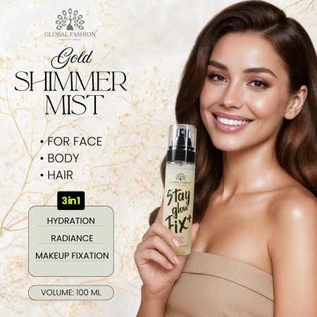 Shimmer mist glow spray close up light veil radiance بخاخ جلو ولمعان لقطة مقربة