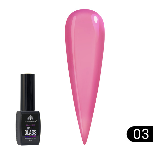 Stained glass gel polish Global Fashion 8 ml, Tinted Glass 03