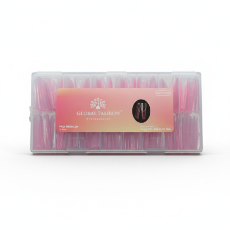 French Nail Tips 150pcs – Clear Gel Extensions Set Nail Tips Close View Extension Kit | اطراف اظافر
French Nail Tips 150pcs – Clear Gel Extensions Set Dual Nail Forms Detailed View | اظافر صناعية