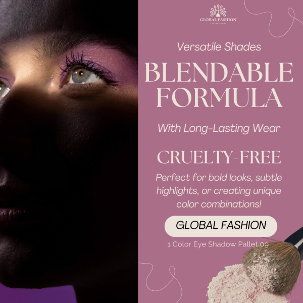 Global Fashion single eyeshadow preview matte shimmer finish ظلال عيون