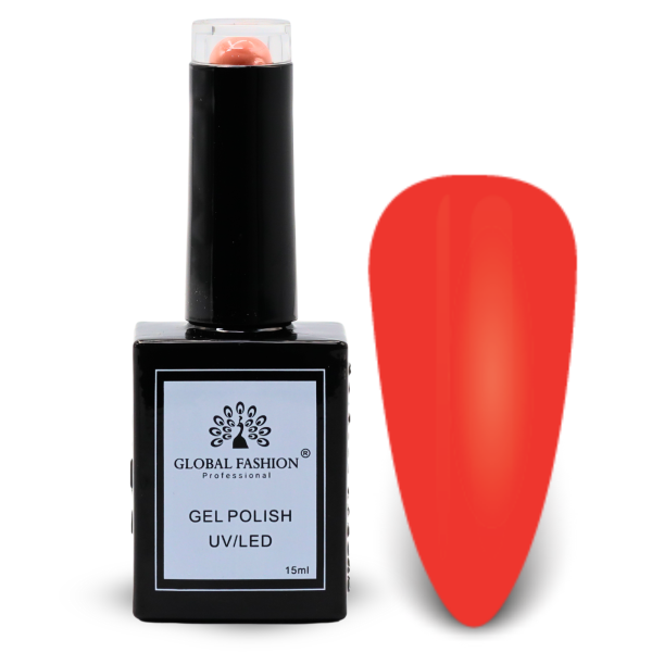 Rose Dusk Gel Nail Polish 15ml UV LED | 41-Rose Dusk 1p Peach Coral Gel Nail Polish Bottle 15ml - UV LED Soak Off Nail Color UAE GCC | طلاء أظافر جل