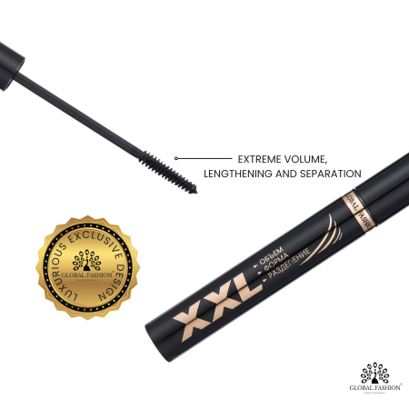 XXL mascara close up brush separated dramatic lashes ماسكارا لقطة مقربة