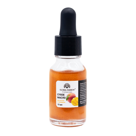 Dry Cuticle Oil with Pipette, Peach & Mango Scent, Global Fashion, 15ml
