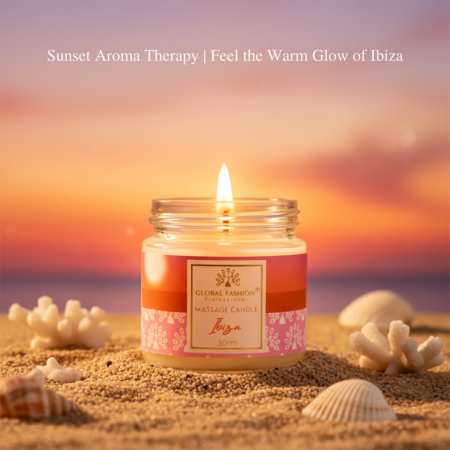 Global Fashion Massage Candle – 30 ml Aromatherapy Spa Candle in 21 Scents