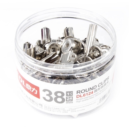 Arch compression clamp, metal, 24 pcs (38 mm)