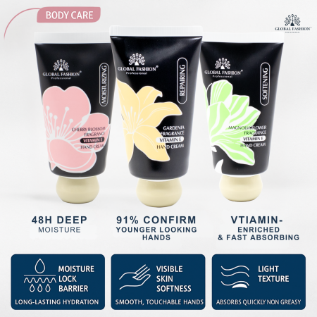 Hand cream close up soft smooth skin finish كريم يدين لقطة مقربة