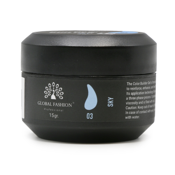 Global Fashion Color Builder Gel 15g | Nail Extension Gel | جل بيلدر ملون
