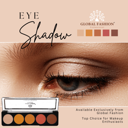 Global Fashion eyeshadow palette close up high pigment texture ظلال عيون لقطة مقربة
