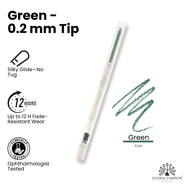Waterproof gel eyeliner pen 0.3g precision tip smudge proof ايلاينر جل مقاوم للماء