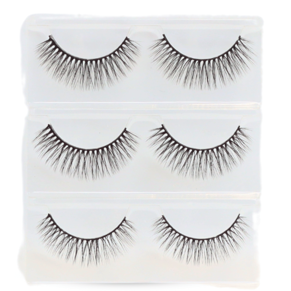 Global Fashion false eyelashes wispy mink cat eye fox eye رموش صناعية طبيعية