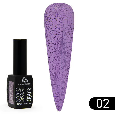 Gel polish "CRACK" cracking, craquelure effect, 8 ml, No. 02