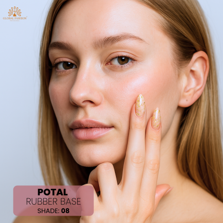 Close-up Rubber Base Potal 8ml 08 – Gold Foil Flakes
