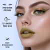 Colored gel eyeliner close up ultra fine tip no tug glide ايلاينر ملون لقطة مقربة