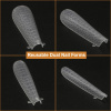 Dual Nail Forms 120pcs – Clear Poly Gel Forms | Square Nail Tips Close View Extension Kit | اطراف اظافر
Dual Nail Forms 120pcs – Clear Poly Gel Forms | Square Dual Nail Forms Detailed View | اظافر صناعية