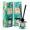 Green Crystal Reed Diffuser 100ml Home Fragrance Reed Diffuser Close Up - Luxury Aromatherapy Home Decor Fragrance | معطر منزلي صورة مقربة