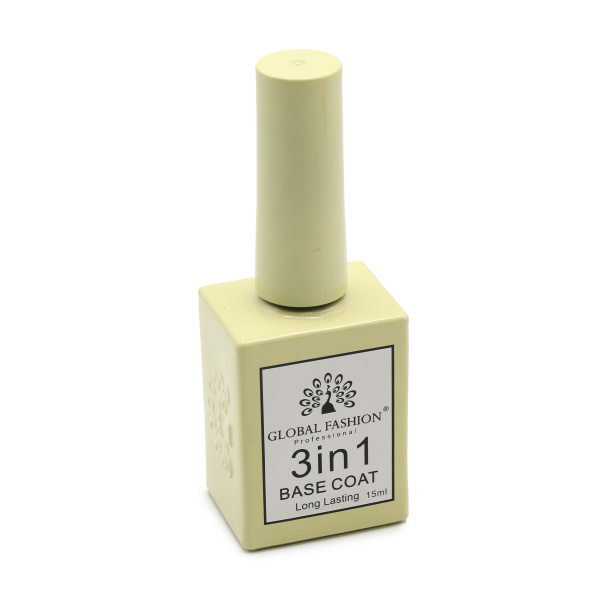 3-in-1 Base Coat 15ml – Global Fashion | Professional Nail Base GCC
بيس جل 3 في 1، 15 مل – جلوبال فاشن | قاعدة أظافر احترافية الخليج
