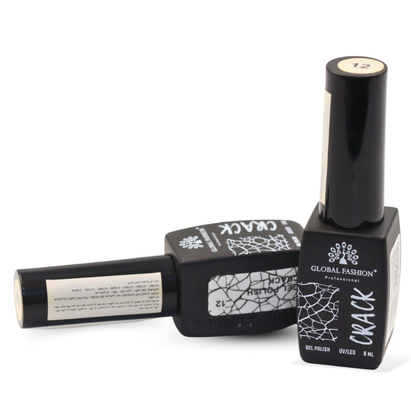 Gel polish "CRACK" – crackle/craquelure effect, 8 ml, No. 12 | طلاء جل "CRACK" بتأثير التشقق (كراكيلور) 8 مل رقم 12
