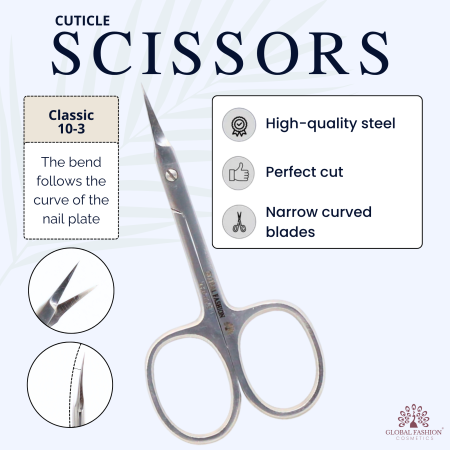 Global Fashion Manicure Scissors | Detailed Professional Nail Scissors Straight & Curved
مقص مانيكير جلوبال فاشن | مقص أظافر احترافي مستقيم ومنحني بالتفصيل
