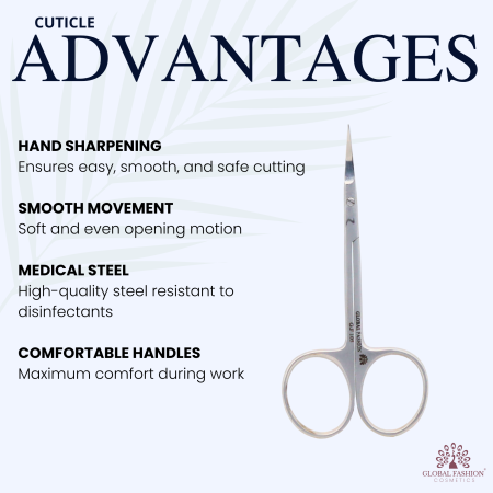 Global Fashion Manicure Scissors | Detailed Professional Nail Scissors Straight & Curved
مقص مانيكير جلوبال فاشن | مقص أظافر احترافي مستقيم ومنحني بالتفصيل

