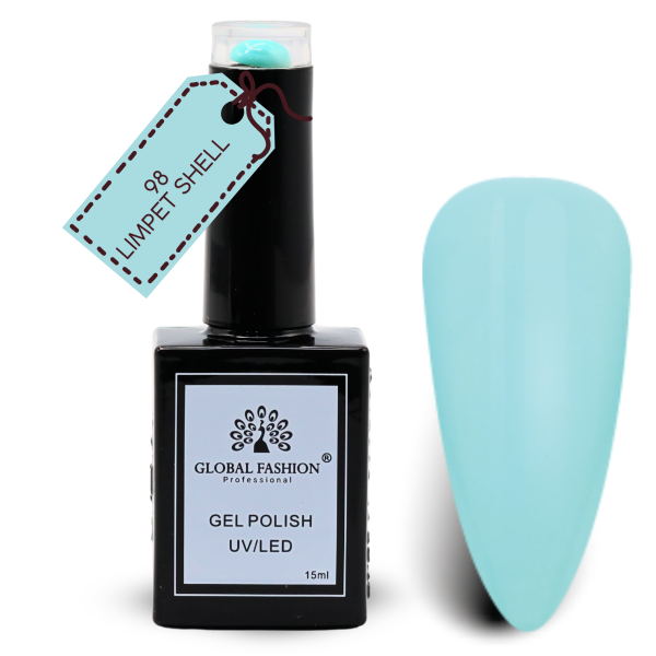 Garden Greens Nail Polish 15ml UV LED | 98-Limpet Shell 1p Mint Blue Gel Nail Polish Bottle 15ml - UV LED Soak Off Nail Color UAE GCC | طلاء أظافر جل