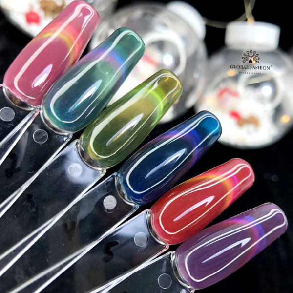 Cat Eye Stained Glass Gel Polish – 8 ml Shade 01 – Magnetic Translucent Finish
