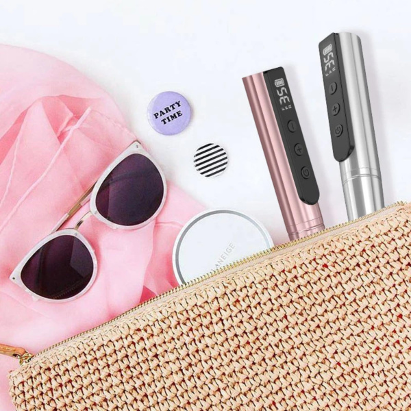 GLOBAL FASHION 35K RPM Rechargeable E-File – Portable USB Nail Drill 24W Pink
