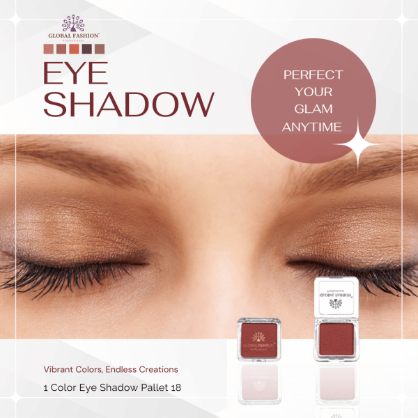 Global Fashion single eyeshadow preview matte shimmer finish ظلال عيون