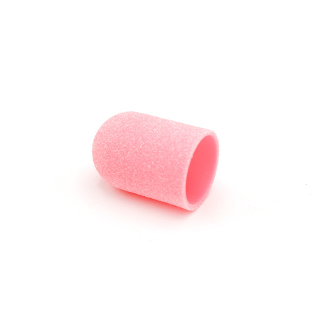 Pedicure abrasive caps, 16*25 mm, #100, pink 1 pc.