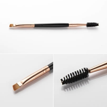 Rose Gold Foundation, Concealer, Powder, Blush and Eyeshadow Brush Close Up - High Density Synthetic Vegan Bristles | فرش مكياج احترافية شعيرات ناعمة