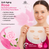 Korean Rose Collagen Facial Sheet Mask Pack of 10 Sheet Mask Close Up - Hydrating Collagen Facial Treatment | ماسك الوجه صورة مقربة