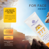 SPF 60 Sunscreen Face & Body 50g UVA/UVB Protection Sunscreen Close Up - SPF Sun Protection Cream with Vitamin E | واقي شمس صورة مقربة
