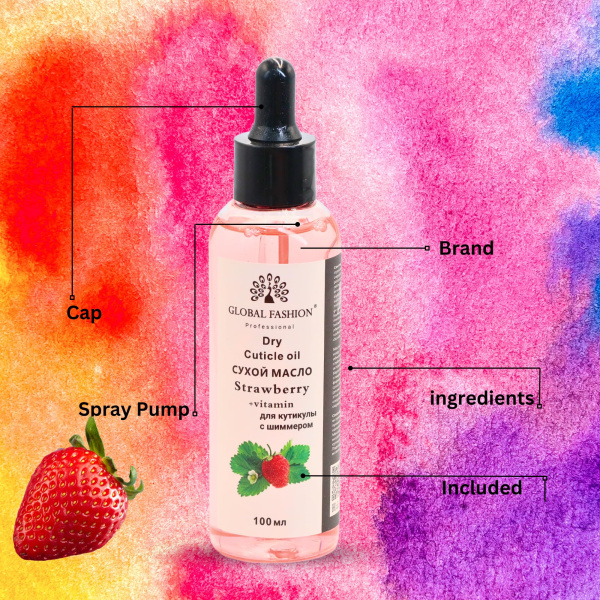 Global Fashion Professional Cuticle Oil – Natural Nail & Skin Care Blend