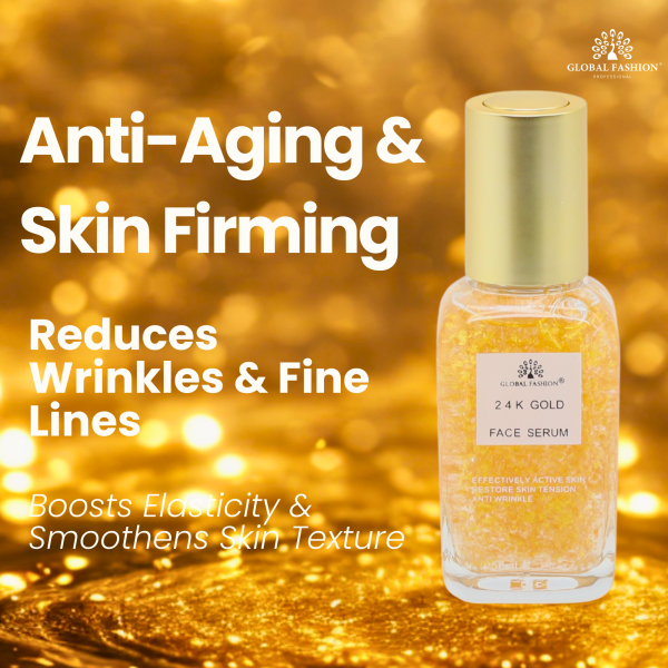 24K Gold Face Serum 50ml Face Serum Bottle 50ml - Anti Aging Hydrating Skincare Serum UAE GCC | سيروم للوجه