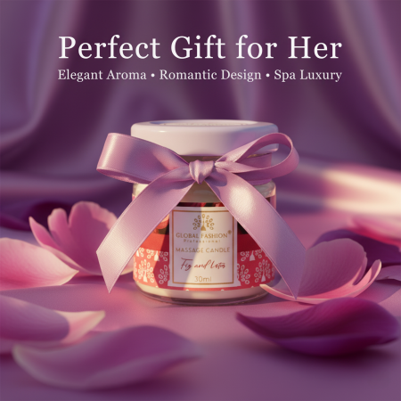 Global Fashion Massage Candle – 30 ml Aromatherapy Spa Candle in 21 Scents
