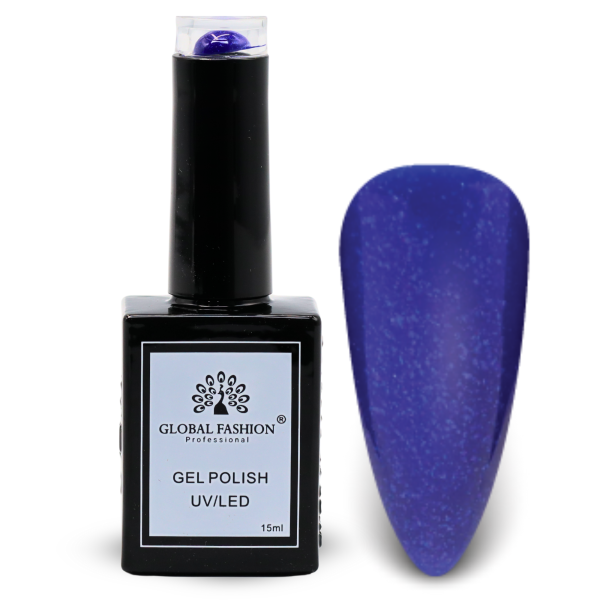 Glitter & Glimmer Nail Polish 15ml UV LED | 134-Bluebell Shimmer 1p Glitter Shimmer Gel Nail Polish Bottle 15ml - UV LED Soak Off Nail Color UAE GCC | طلاء أظافر جل