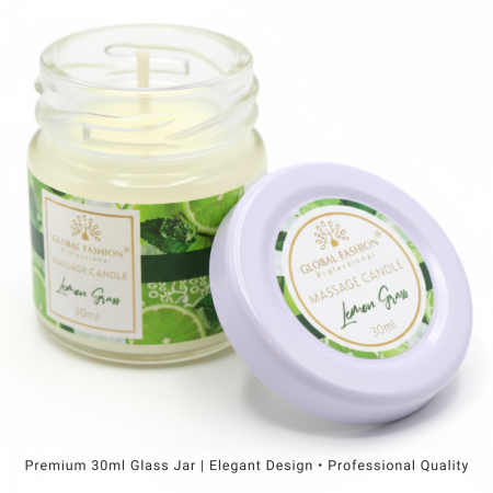 Global Fashion Massage Candle – 30 ml Aromatherapy Spa Candle in 21 Scents